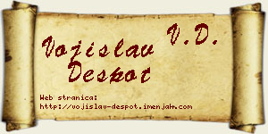 Vojislav Despot vizit kartica